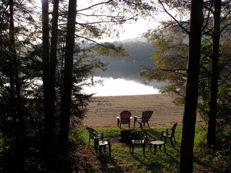 Hemlock Firepit View