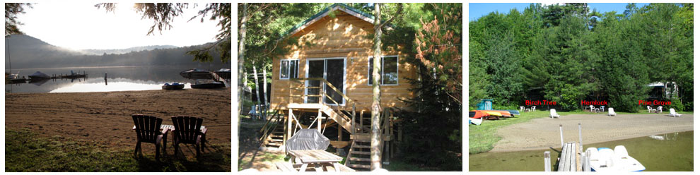 Hemlock Cabin Front & Views